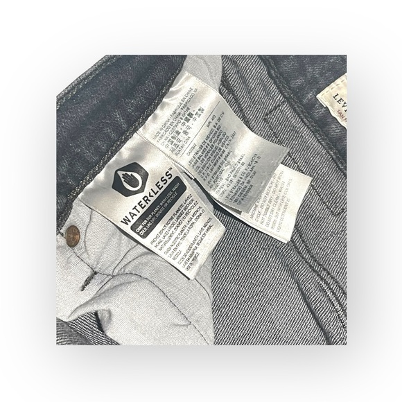 Levi’s x Free People ✪ 501 Crystal Crop Stretch Jeans ✪ Black Wash ✪ 30 Y2K Vibe - Picture 9 of 16